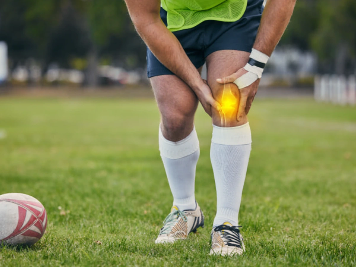 Patient discussing a sports or work-related concern with a clinician